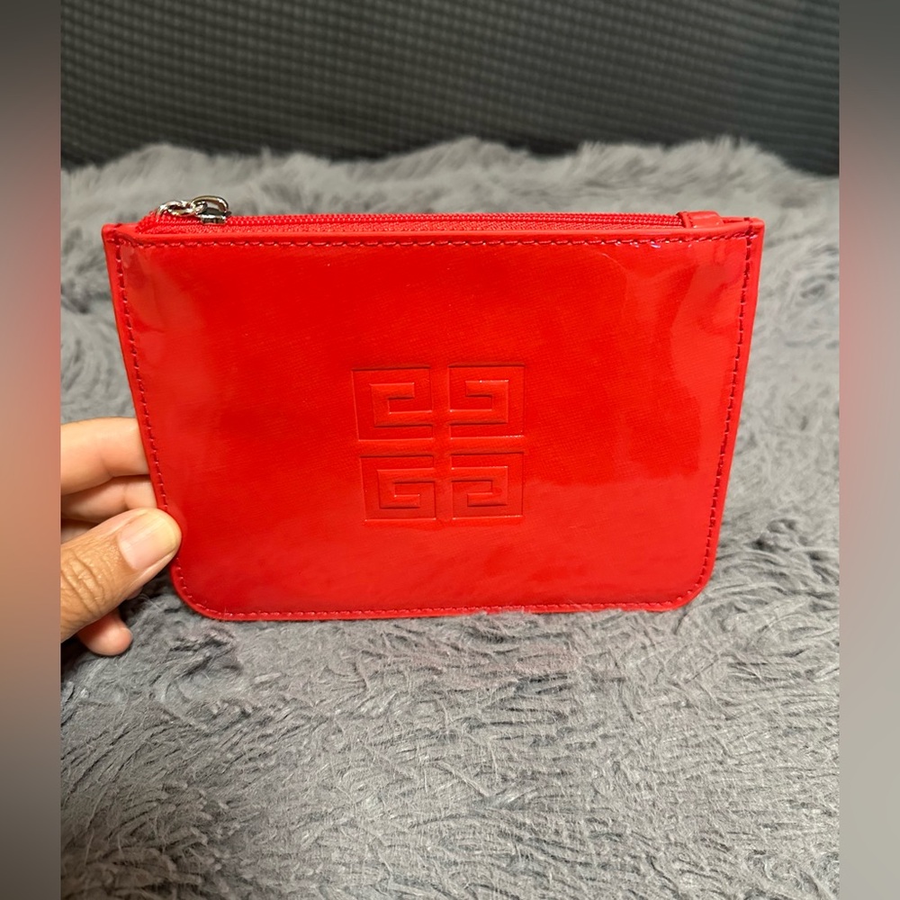 Givenchy Parfum Small Flat Red Pouch New